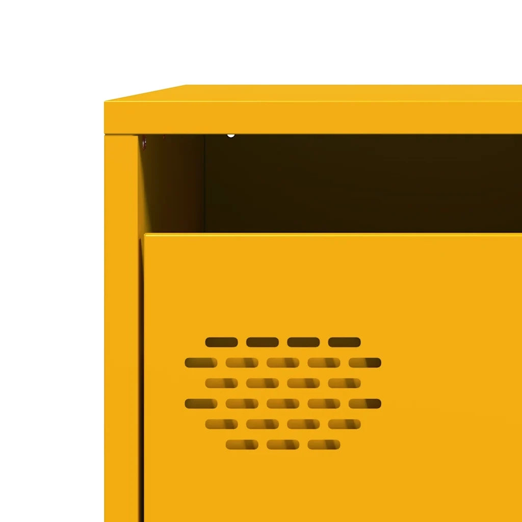 Credenza Giallo Senape 39x35x103,5 cm in Acciaio
