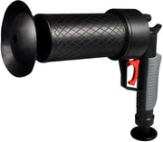 Strumento per la raccolta dell'acqua di scarico con pistola a compressione aria alta, tubi per pompa di scarico e vasca con 4 morsetti.