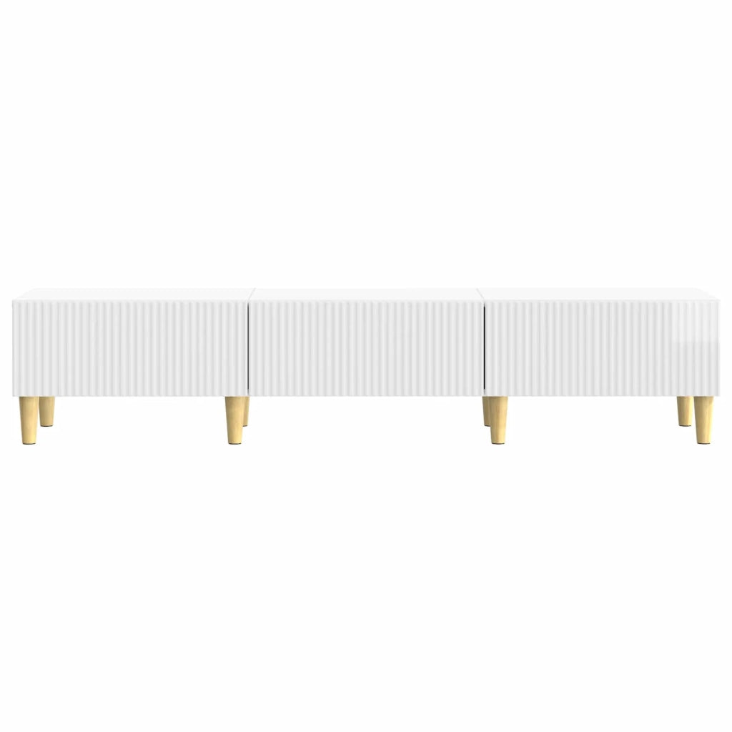 Mobile TV Bianco Lucido 147 x 34,5 x 30 cm Legno ingegnerizzato 894709