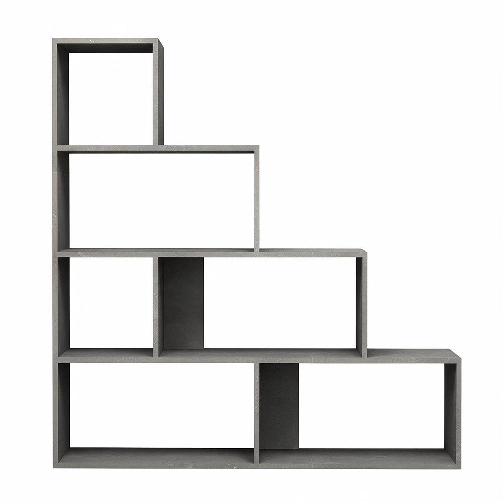 Libreria a scala Alis 145x145 cm. colore beton