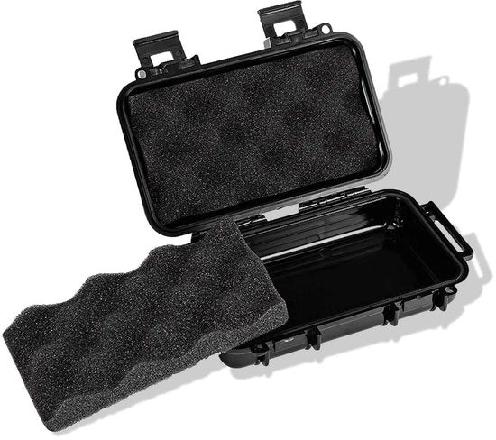 Cassetto di Stoccaggio Acqua-Resistente - Resistentente agli Urti - Cassetto di Stoccaggio con Coperchio - Cassetto di Stoccaggio per Oggetti di Piccola Taglia - Cassetto di Stoccaggio per Esterni - Con 2 Spille a U - Cassetto Acqua-Resistente
