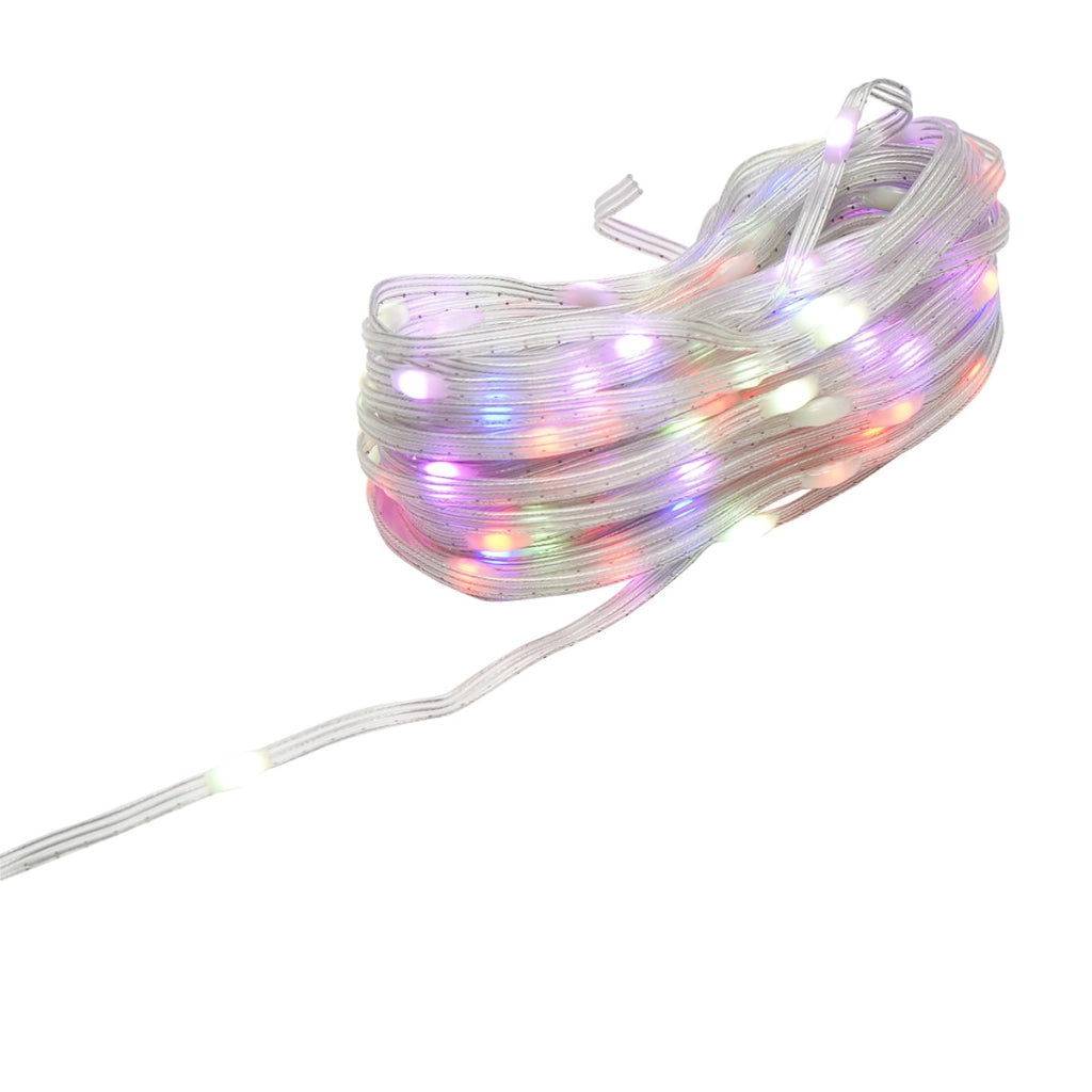 Striscia LED intelligente 2W/m 5V con telecomando, controllo musicale, bluetooth, applicazione USB, 15m RGB+IC IP68