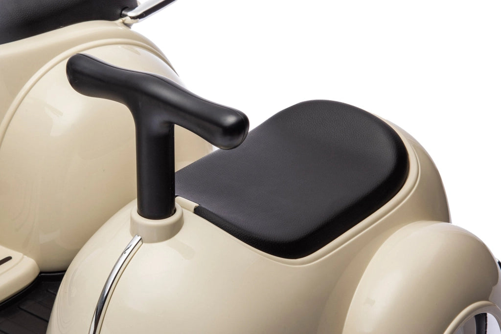 Piaggio Vespa con Sidecar Small Elettrica 6V per Bambini Crema