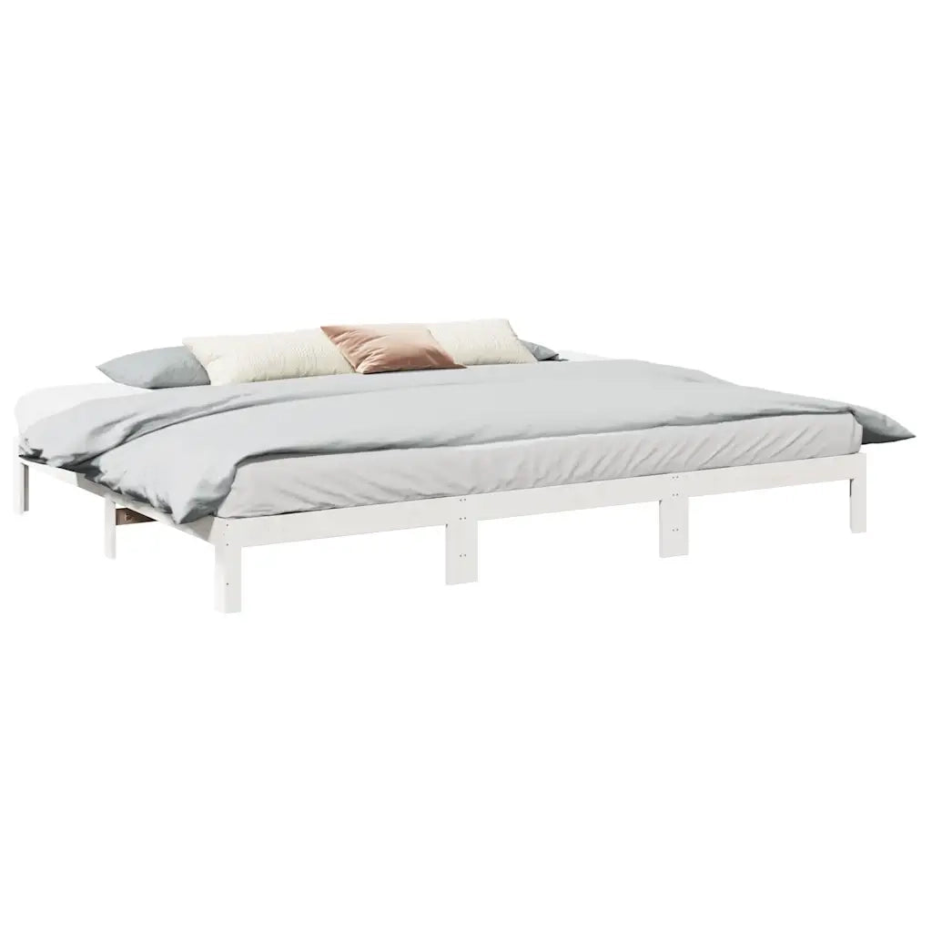 Giroletto Familiare senza Materasso Bianco 270x200 cm