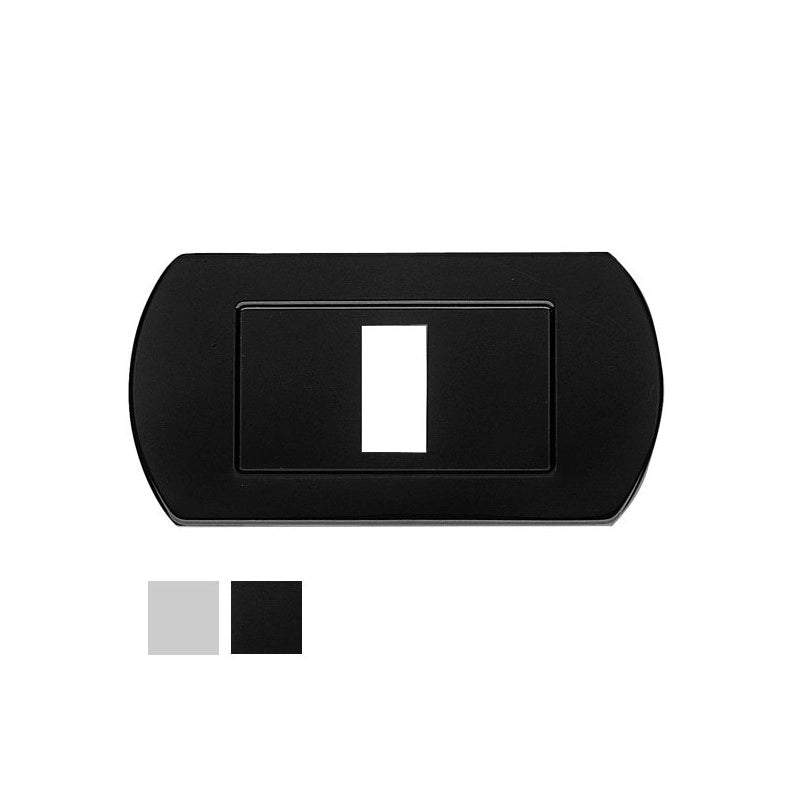 Coprinterruttore Minny Nylon 1 Posto Nero
