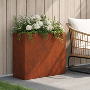 Vaso da giardino Ruggine 50 x 20 x 40 cm Acciaio Corten 8005454