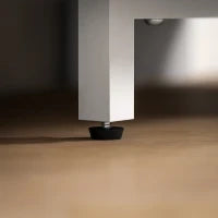 Mobile TV ad Angolo per 47" max con 2 Ripiani Aperti, in Legno, 110x36x45 cm, Bianco