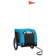 Rimorchio da Bici per Animali Blu e Nero Oxford e Ferro CFW3077266