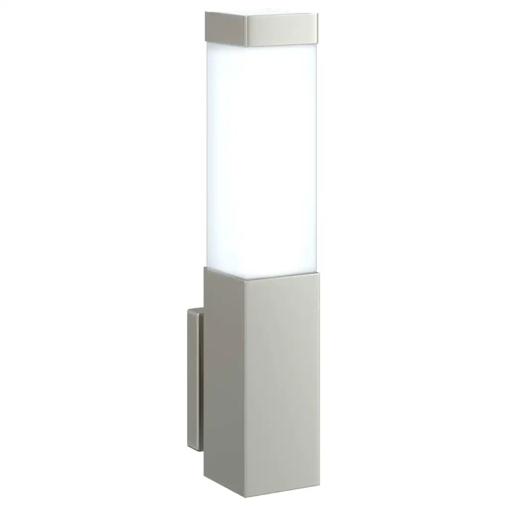 Lampada da Parete Esterna 2 pz Argento 10.5 x 6 x 33 cm CFW5366360