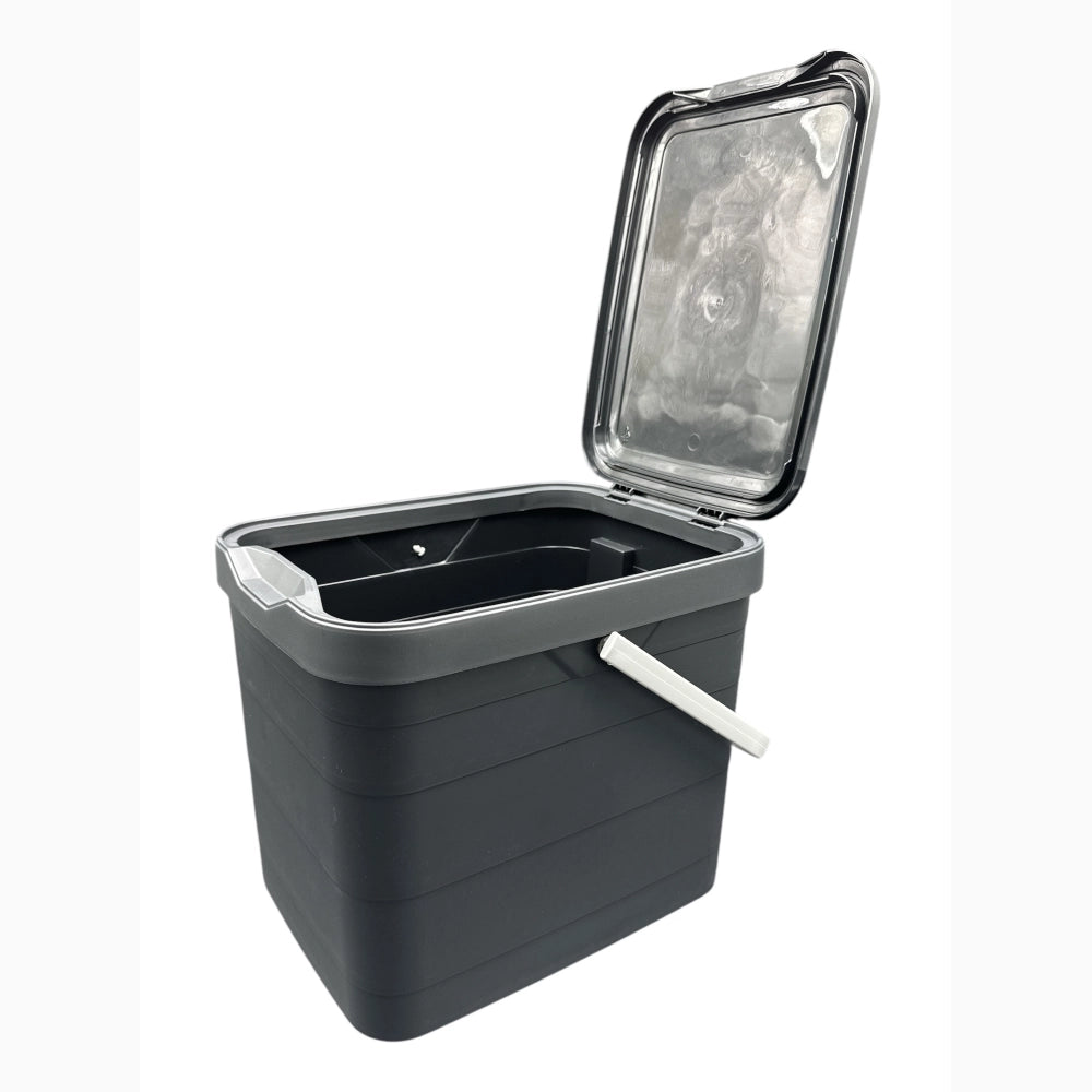 Pattumiera Sottolavello Differenziata per cassetto Cucina 8 Litri Nera 27x20x23H cm
