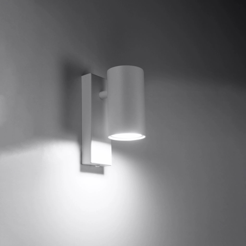 Applique rotonda bianca moderna STAVKO Pure Lume GU10