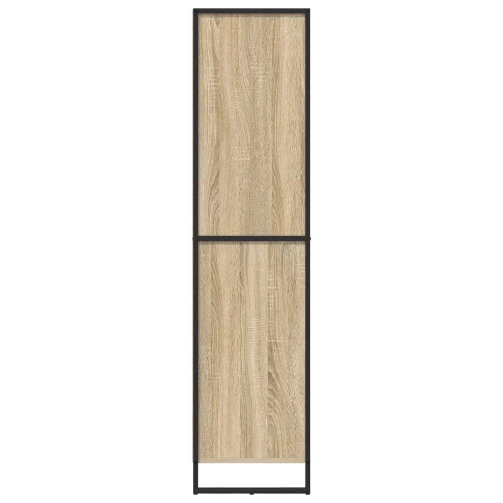 Credenza 2 pz-Set di 2 Buffet-Armadio da cucina Sonoma 81 x 36 x 150.5 cm Legno multistrato
