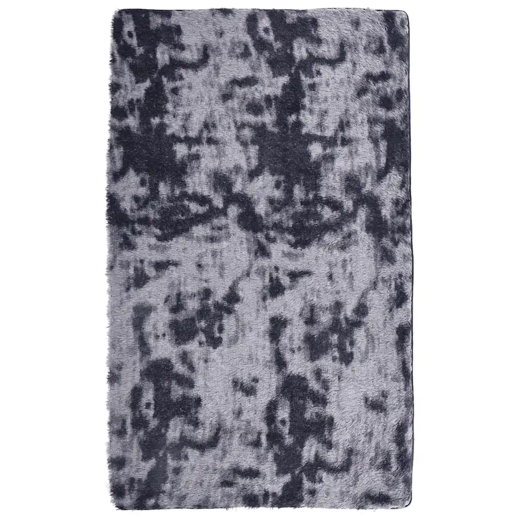 Tappeto Shaggy a Pelo Lungo NAVARRA Grigio Scuro 80x150 cm 4102816