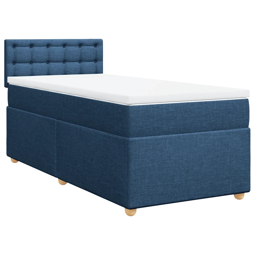Giroletto a Molle con Materasso Blu 100x200 cm in Tessuto 3288911