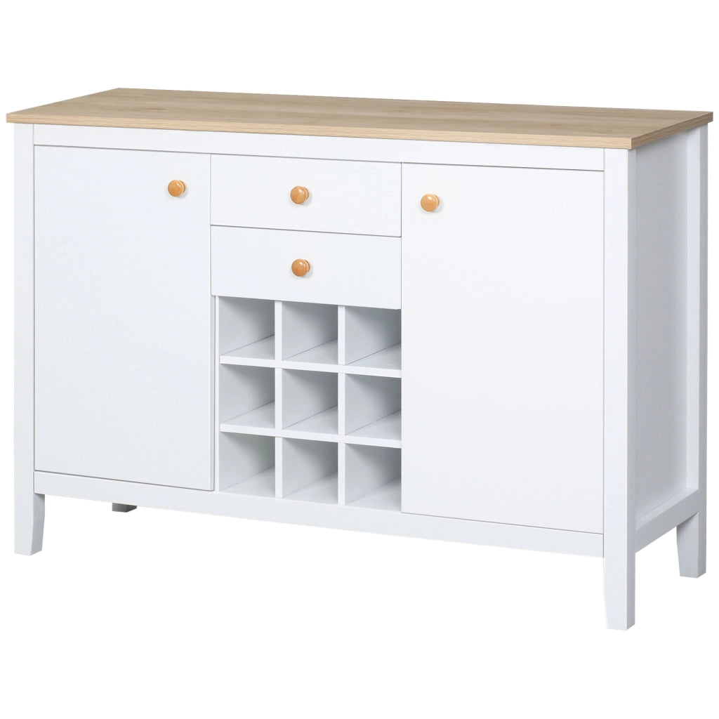 Tavolo da pranzo allungabile ¨C zephmum ¨C 110x35x75 cm Bianco