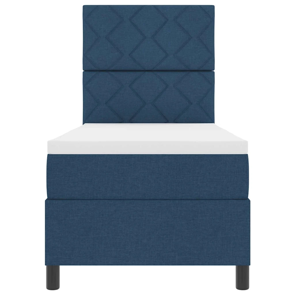 Letto a molle con materasso con led Blu 80 x 200 cm Tessuto 3342906