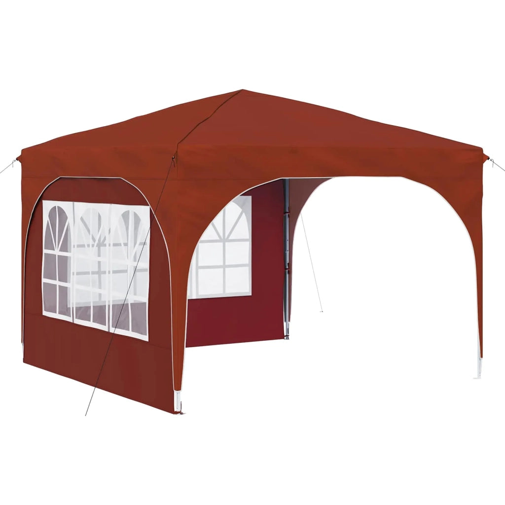 Tenda per feste a pop-up-Gazebo 290 x 290 x 245 cm Terracotta 280396
