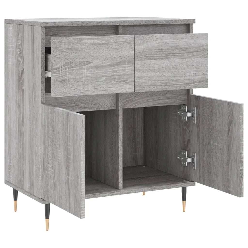 Credenza-Buffet-Armadio da cucina Grigio Sonoma 60x35x70 cm in Legno Multistrato 904883