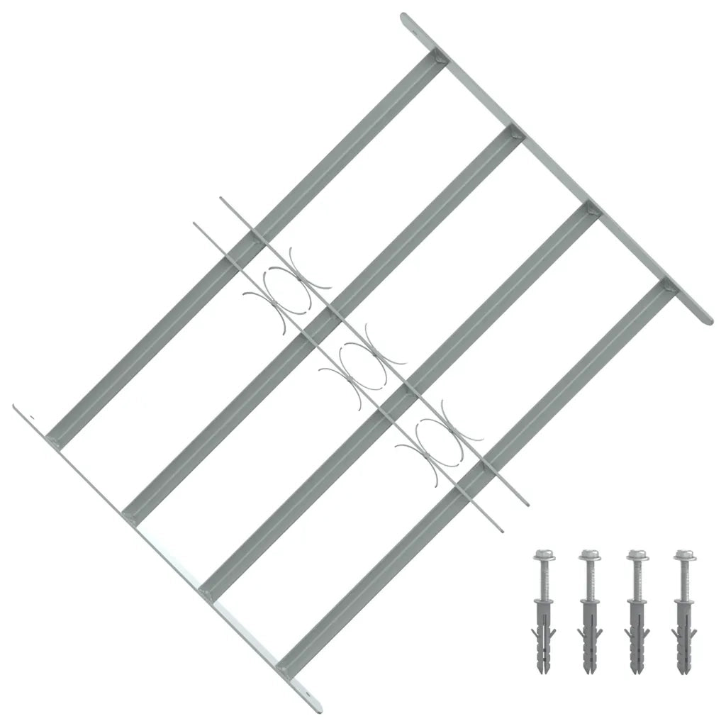 Grate per Finestre Regolabili 4 Barre Trasversali 500-650 mm 141385