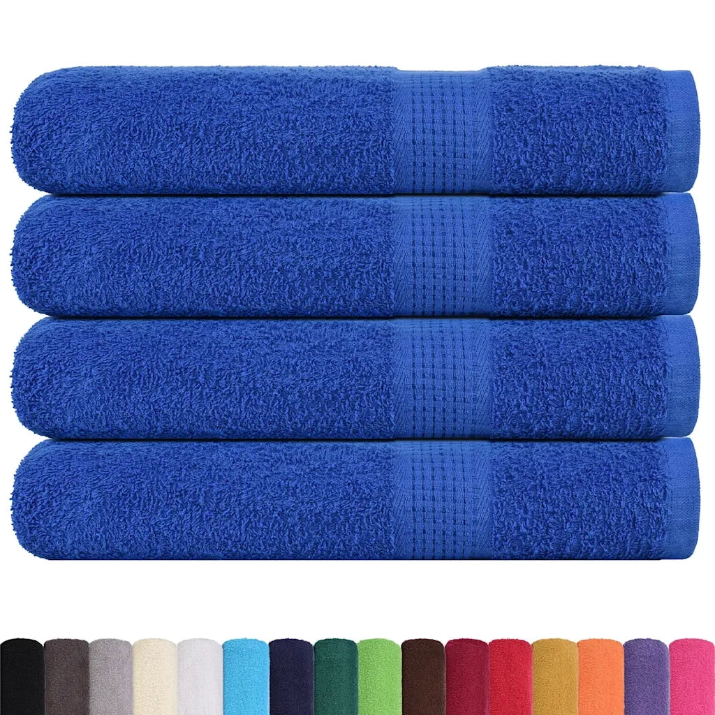 Asciugamani FROGN 4 pz Blu 100x200 cm 360 g/m² 136723