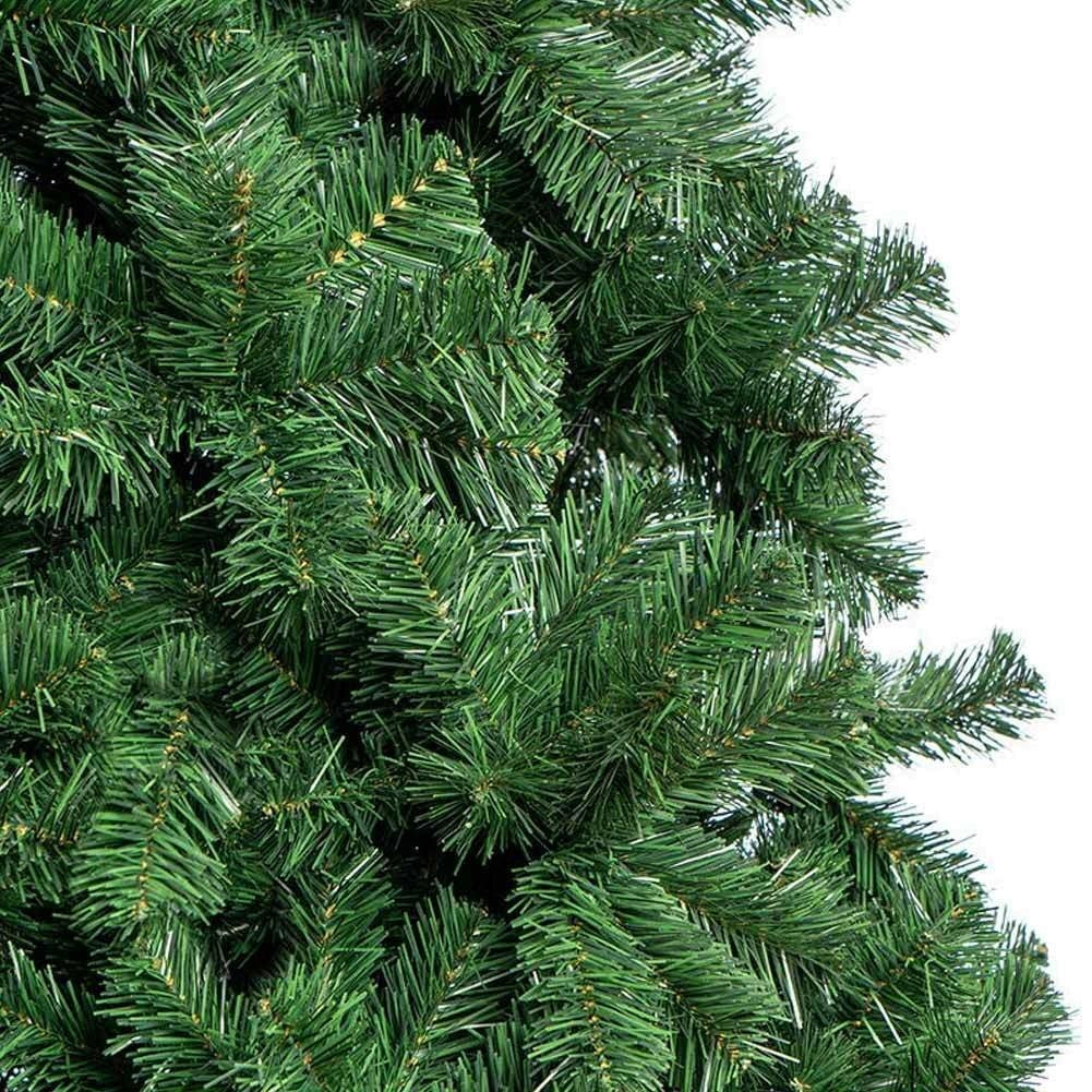 Albero Di Natale 210 cm Gran Sasso Super Folto 1417 Rami Pino Verde Base a Croce