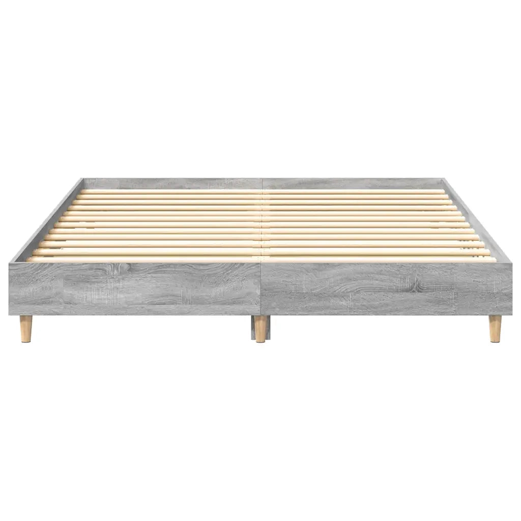Giroletto senza Materasso Grigio Sonoma 140x200 cm Truciolato
