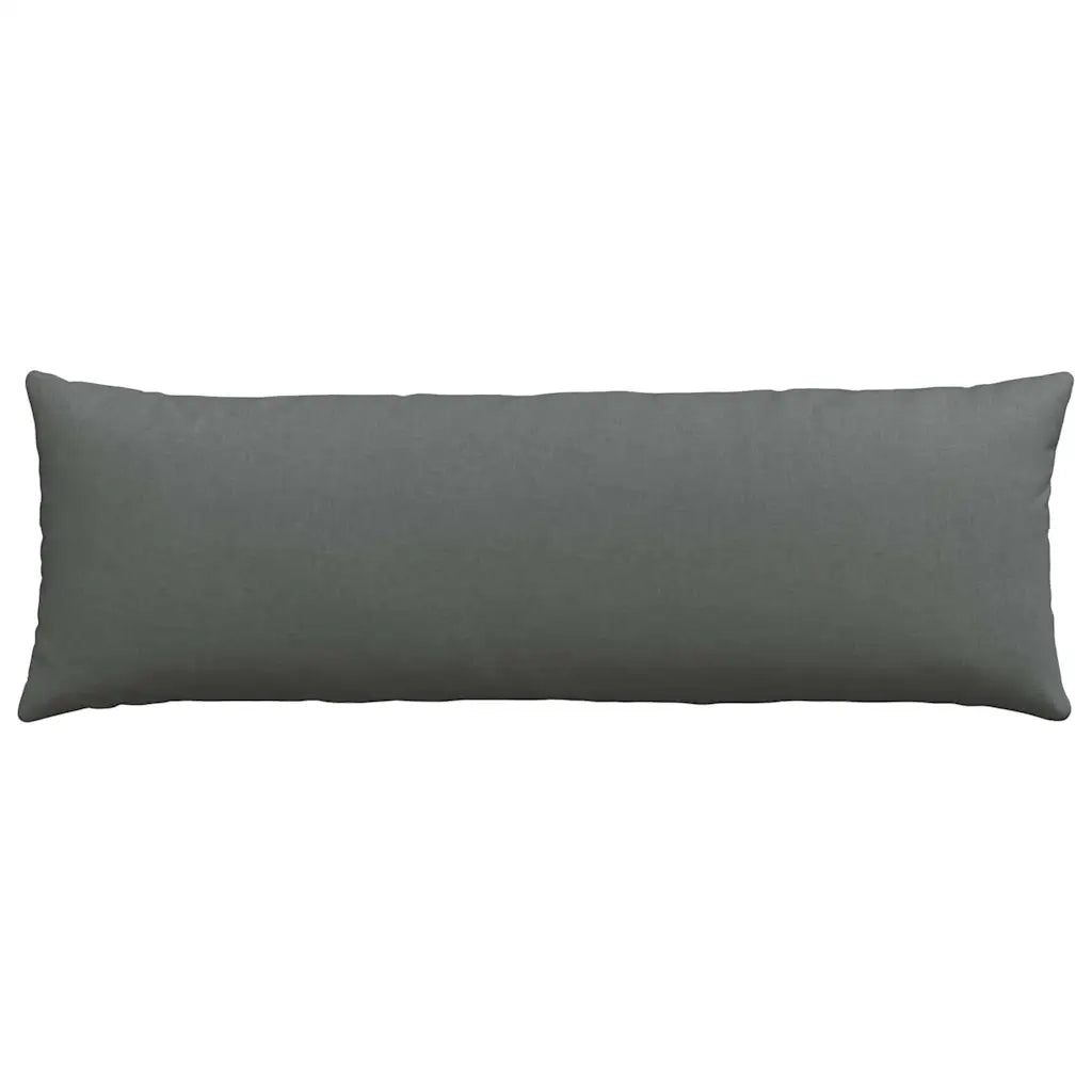 Cuscini da Divano 2 pz-Set di 2 Cuscini per Sofa Grigio scuro 120 x 40 cm Tessuto 899155
