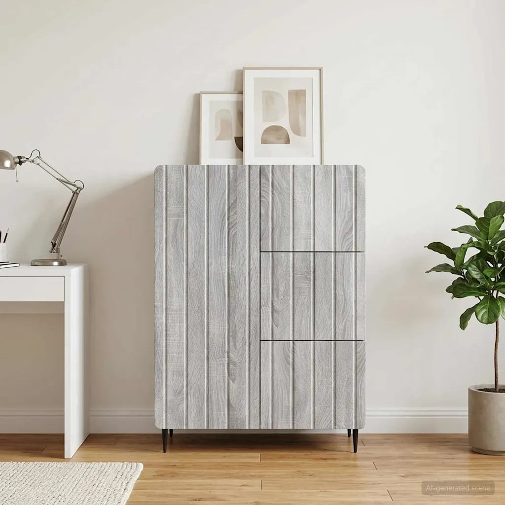 Credenza Grigio Sonoma 66 x 34,5 x 91,5 cm Legno ingegnerizzato 894401