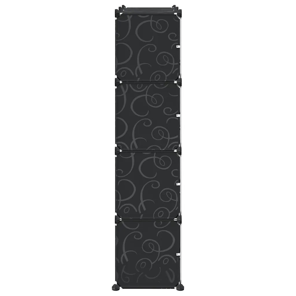 Organizzatore Portaoggetti con 8 Cubi e Ante Trasparenti in PP CFW3159471