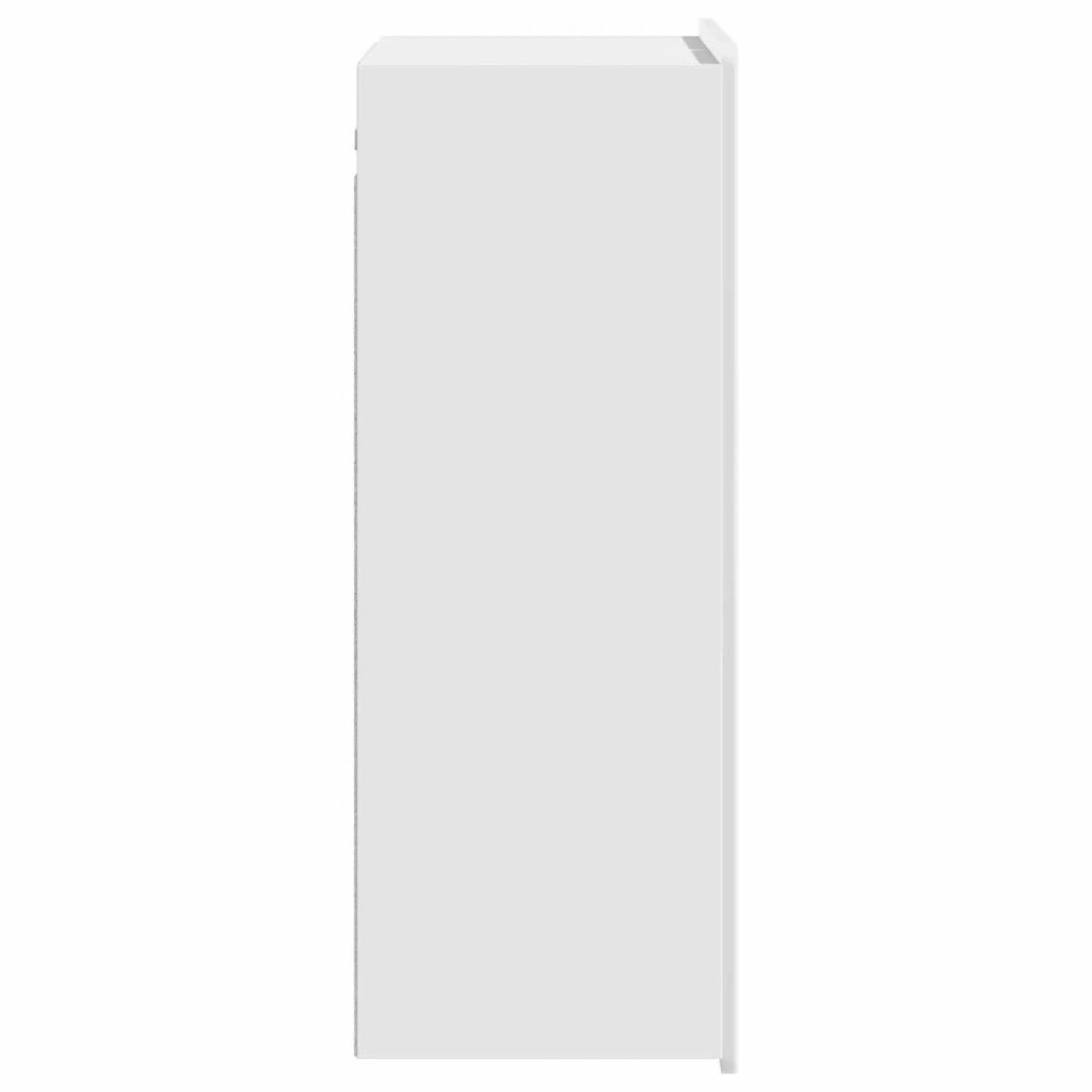Mobiletto a muro Bianco Lucido 66 x 34,5 x 92 cm