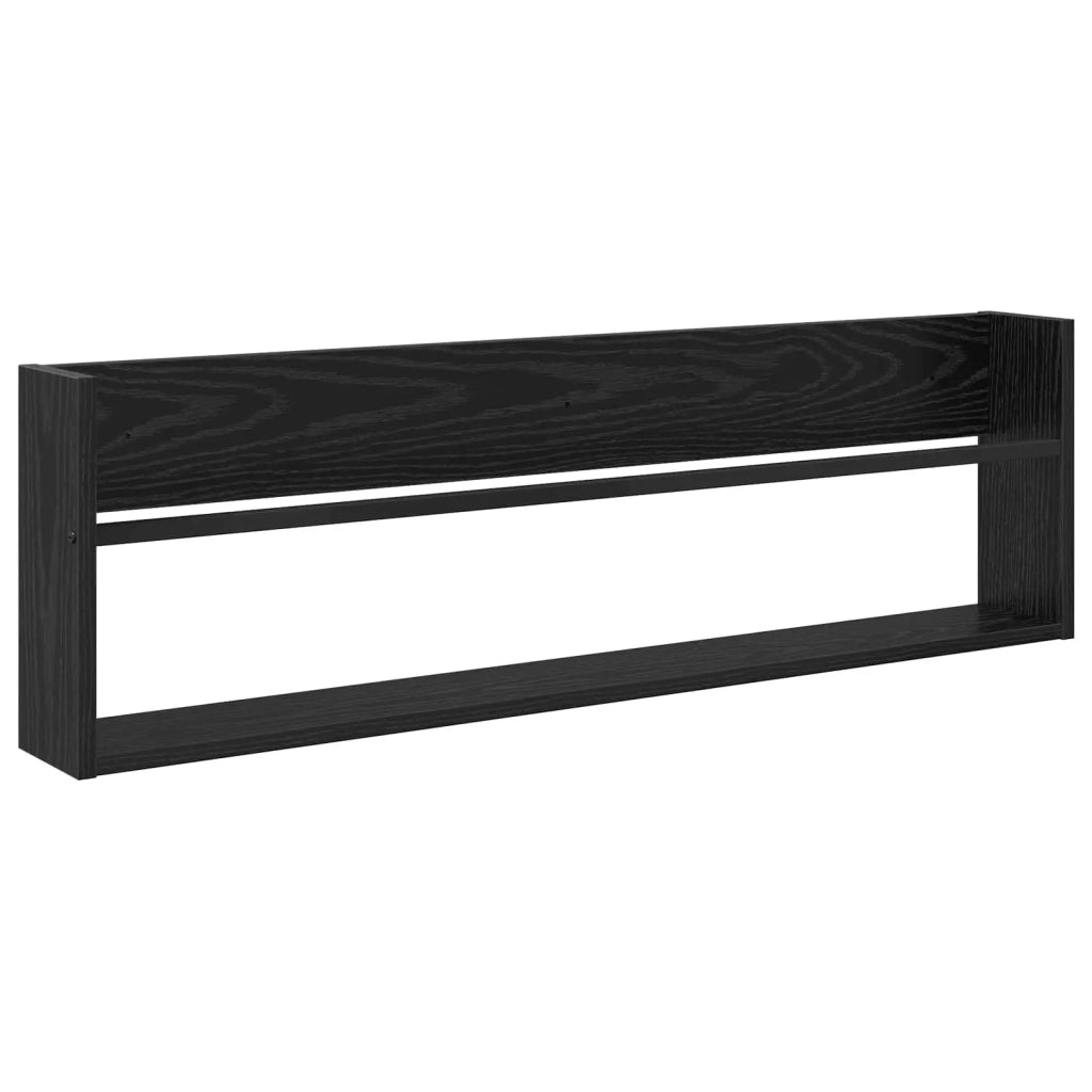 Scaffale per riviste Rovere Nero 100 x 12 x 30 cm CFW1213335