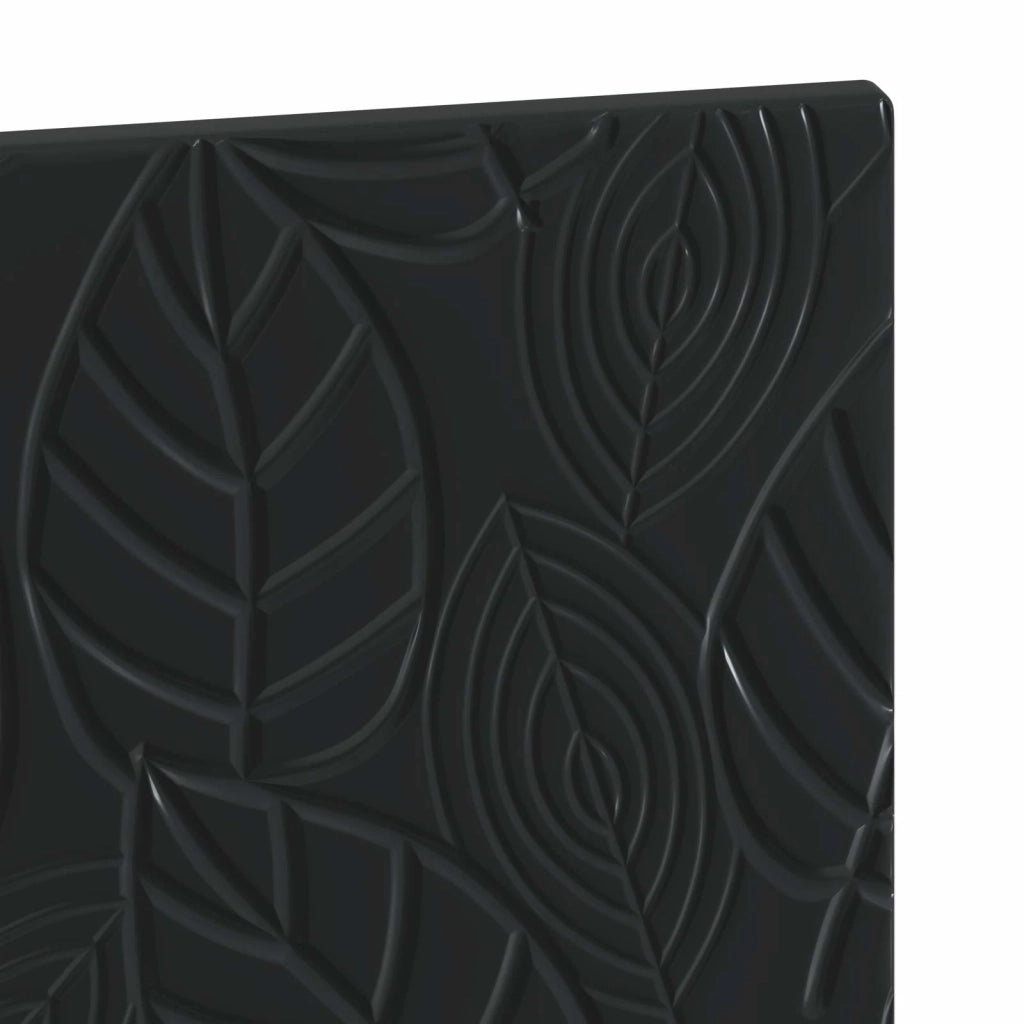 Testiera da Muro DELFT Nero Legno ingegnerizzato 897146