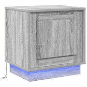 Comodino | Armadio da Notte | Mobiletto da notte Grigio 44 x 34,5 x 45 cm Legno multistrato