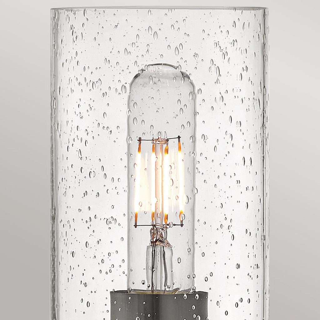 Applique loft nera vetro bolle E27 1 luce Collier Hinkley