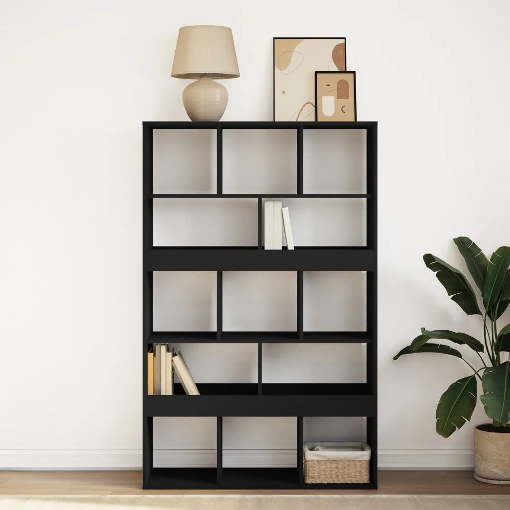 Libreria Nera 100x33x156,5 cm in Truciolato 3309367