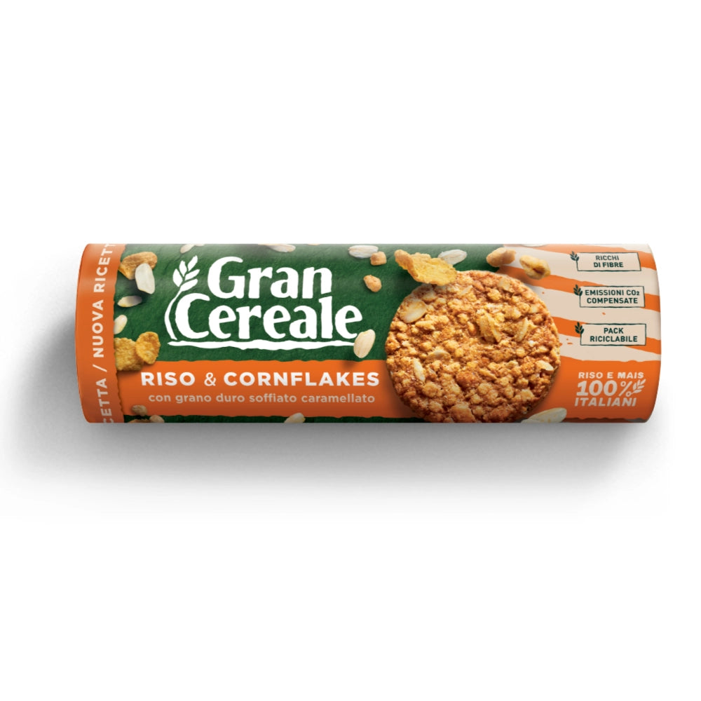Gran cereale biscotto croccante con riso e cornflakes 6 confezioni da 230 grammi