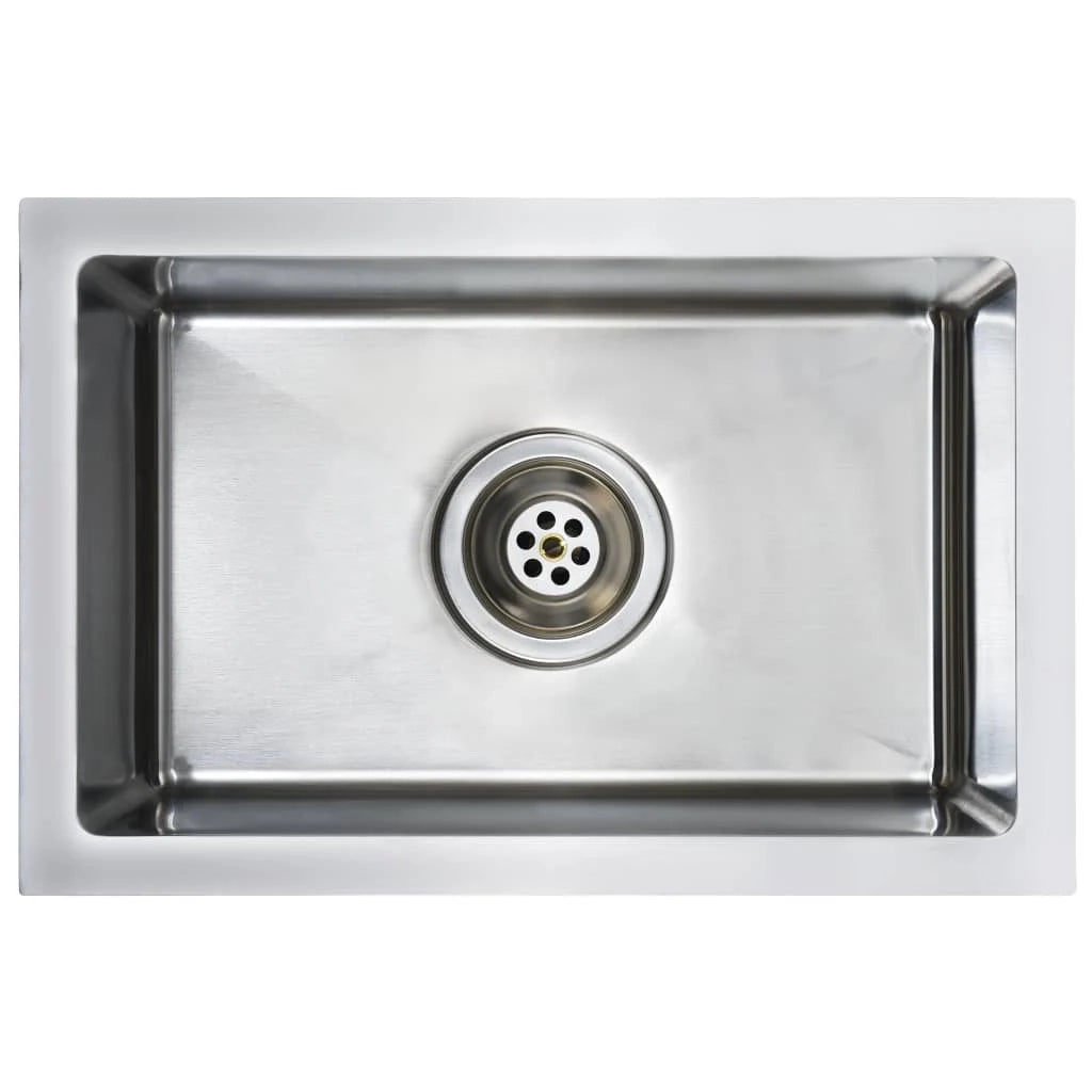 Lavello da cucina fatto a mano con filtro 44 ​​x 29 cm acciaio inox 02_0002361
