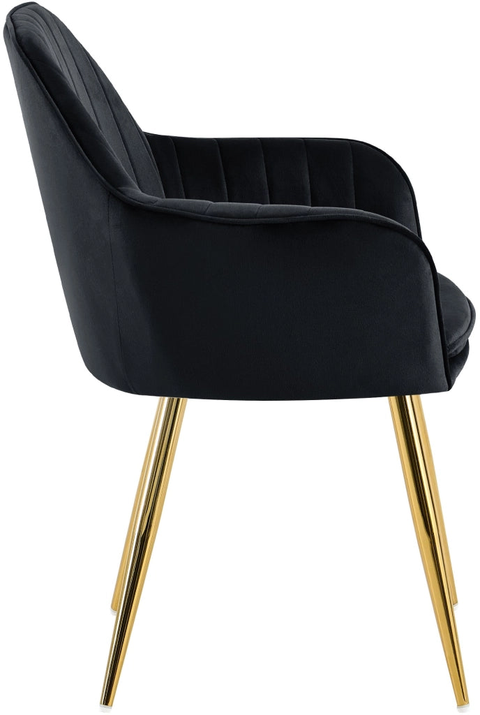 Esszimmerstuhl Cheryl Samt gold