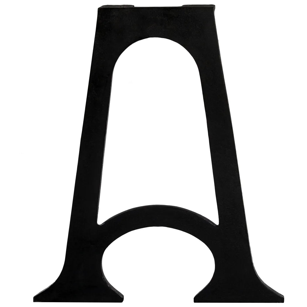 Gambe per Tavolo da Pranzo 2pz Base ad Arco Forma di A in Ghisa