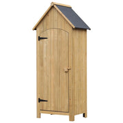 CASETTA PORTA ATTREZZI IN LEGNO IMPERMEABILE 77,5 X 54,2 X 179,5 CM