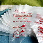 Set di sacchetti per spennellare - 100 pezzi - Sacchetti da un uso - per decorare torte - plastici - 1 Litro