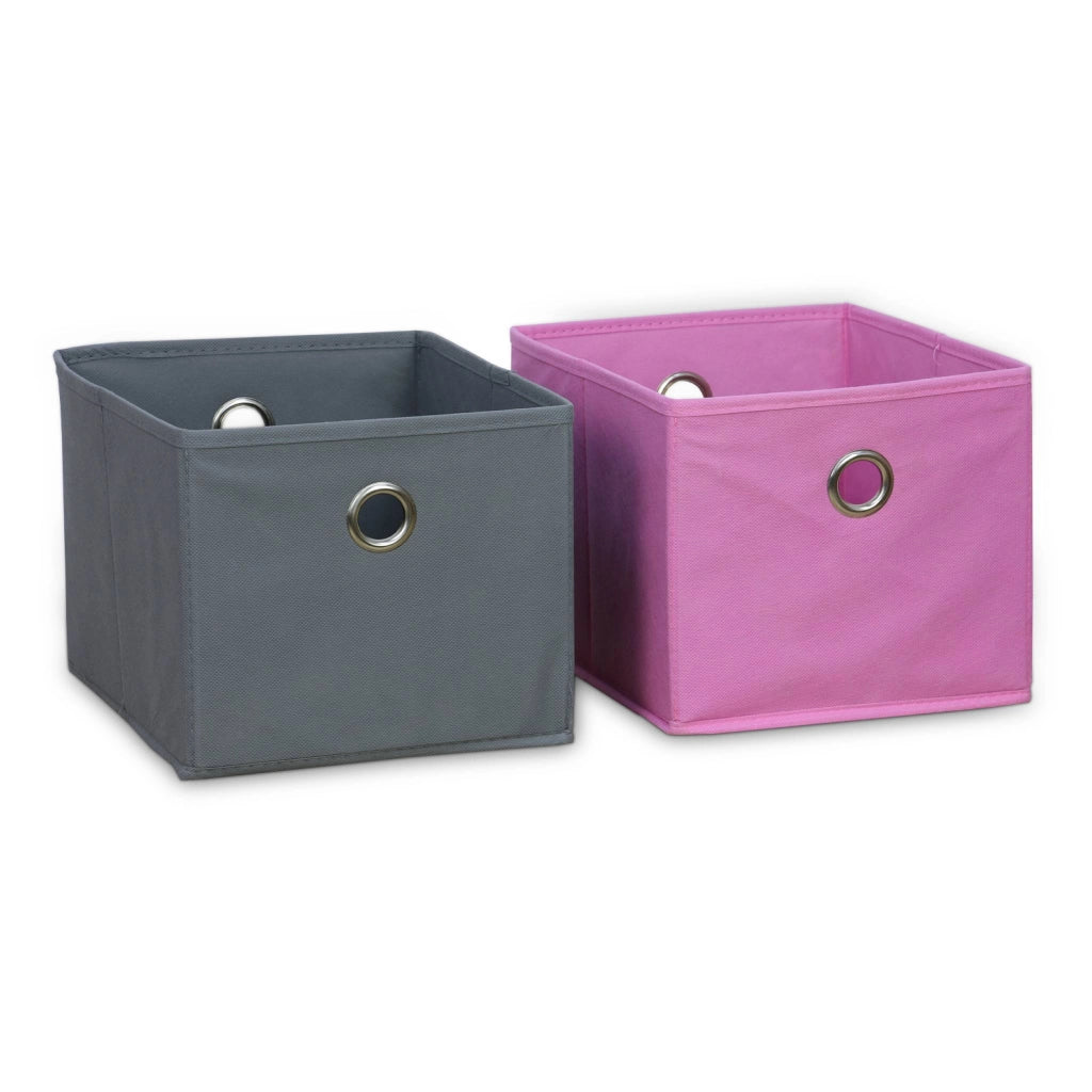 Contenitore per bambini con 4 cestini, rosa