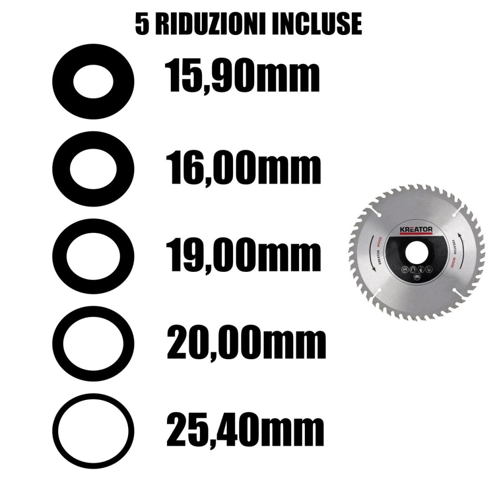 Lama a Disco per Legno 254 mm 72 Denti – Sega Circolare KRT021352