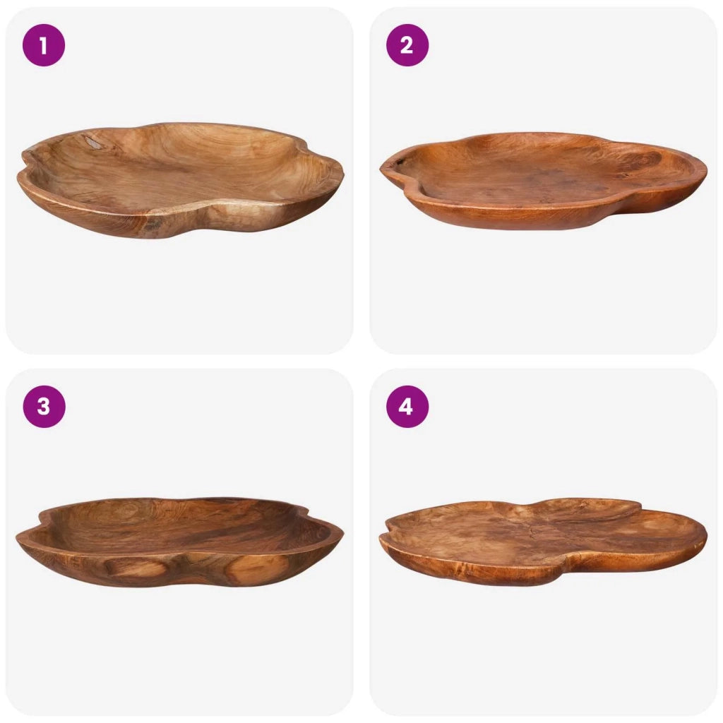 Portafrutta JEPARA Marrone Teak Ø 50 cm 42010340