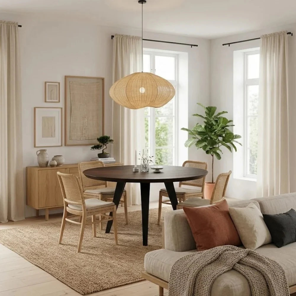 Tavolo da pranzo fisso in legno impiallacciato rovere termocotto Leo 130x130 cm fino a 6 posti Made in Italy | Duzzle
