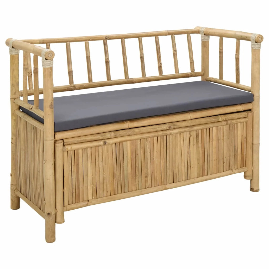 Panca da Giardino con Contenitore Naturale 110 x 47 x 80 cm 42028077