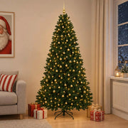 Albero di Natale artificiale verde scuro con palline 300 cm 3467344