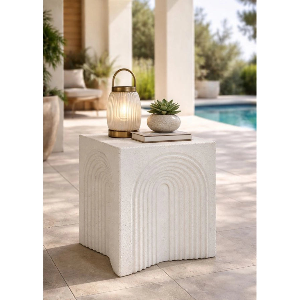 Tavolino VKH1072, Beige, MgO, 47,5x58x47,5 cm
