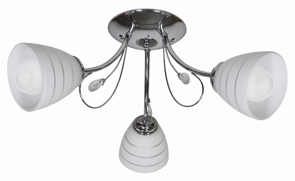 Candellux Simpli 33-63847 lampadario 3xE27 cromo 54cm