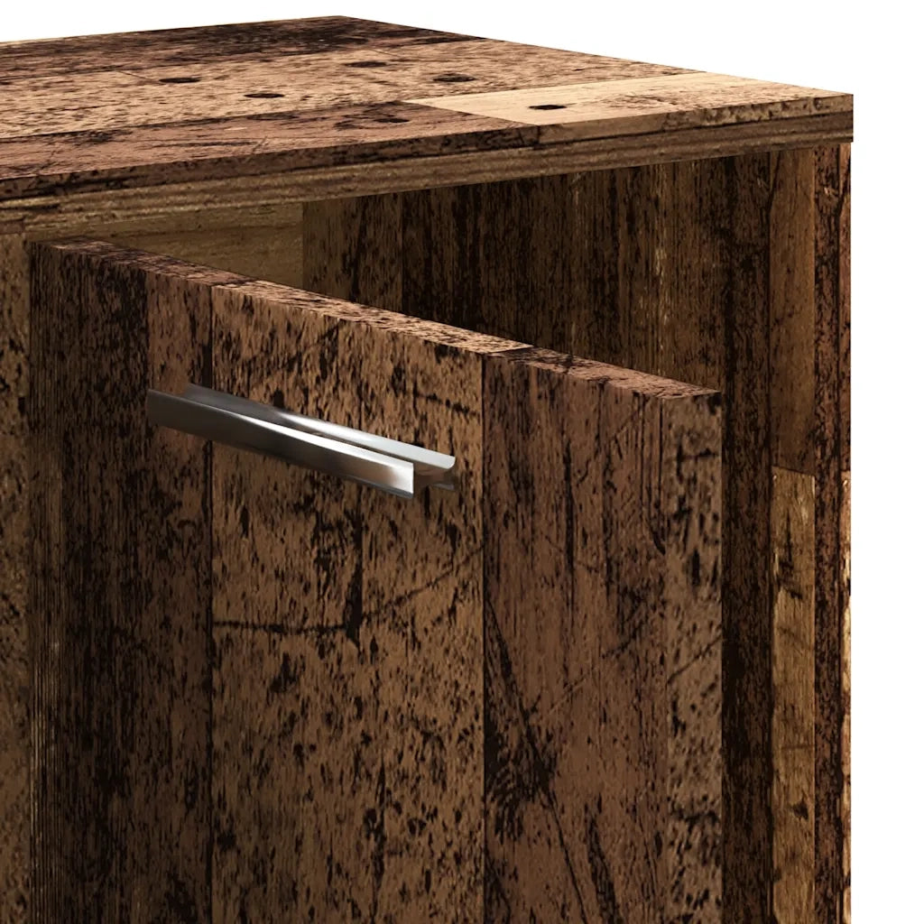 Libreria Legno Antico 90x28x90 cm in Legno Multistrato 856058